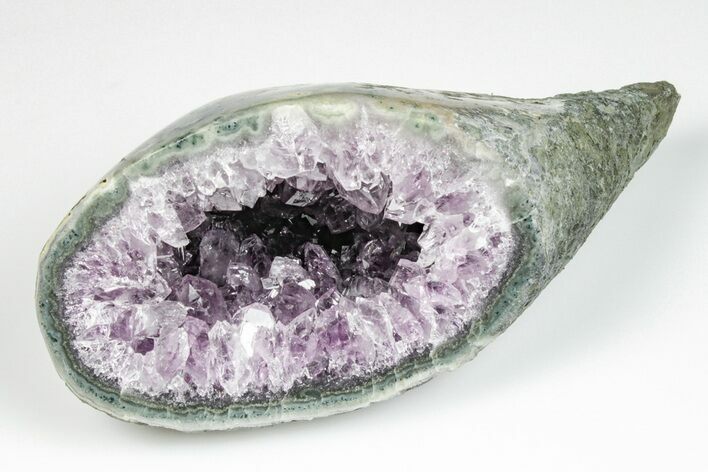 Purple Amethyst Geode With Polished Face - Uruguay #199725